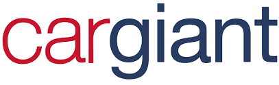 The image displays the logo for 'Cargiant' featuring the word in red and blue lowercase letters with a stylized design.