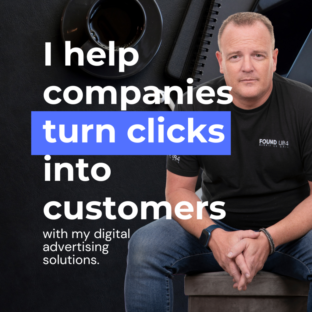 I help companies turn clicks into customers with my digital advertising solutions.